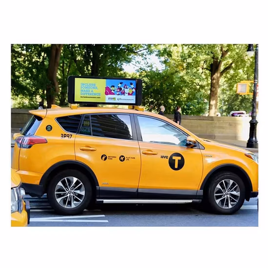 P3 Programmable Wi-Fi 4G Control Outdoor Taxi Top LED Screen Car Roof LED Display Advertising LED Digital Signage Display