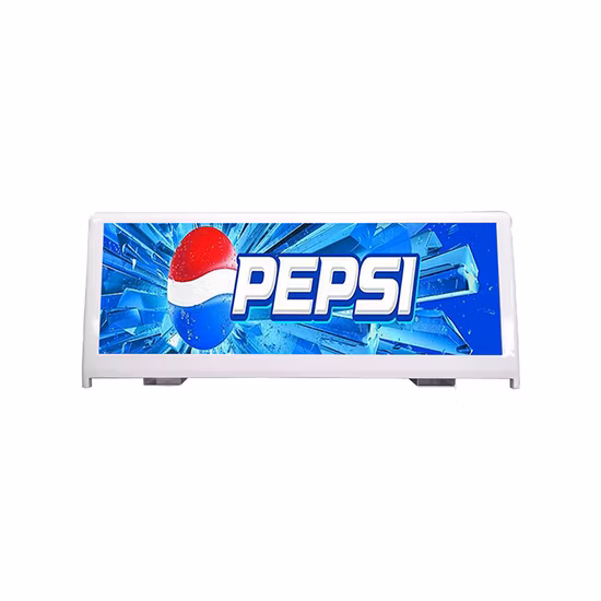 P3 a todo color al aire libre digital mensaje en movimiento publicidad dos lados dobles coche/taxi techo superior pantalla LED