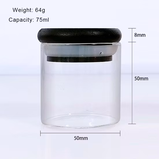 Accesorio para fumar LED Glow Jar Contenedor de almacenamiento con molinillo inferior Botellas de vacío brillantes 110 ml