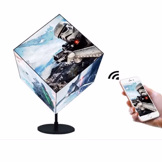 Pantalla de visualización video modificada para requisitos particulares interior de la pared LED del cubo mágico del pixel P2 pequeño