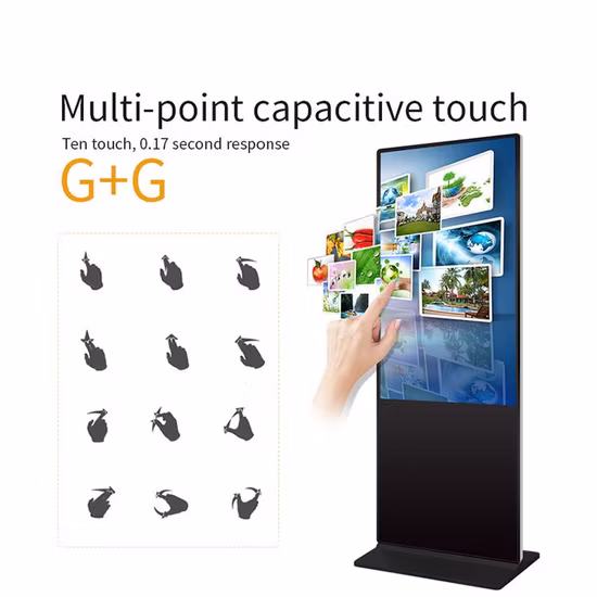 Exhibición elegante portátil interior del cartel de la pantalla LED del jugador de la publicidad para el centro comercial