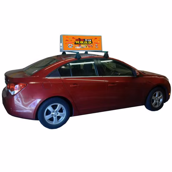 Publicidad de automóviles Pantalla LED Señal de techo Pantalla LED superior de taxi