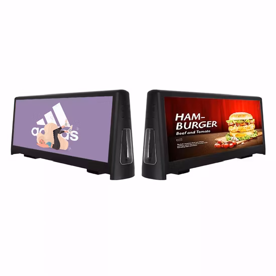 P3 a todo color impermeable móvil al aire libre cartel de desplazamiento cartelera de techo de coche 4G WiFi Control Taxi pantalla LED superior para publicidad